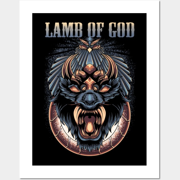 LAMB OF GOD BAND XMAS Wall Art by MrtimDraws